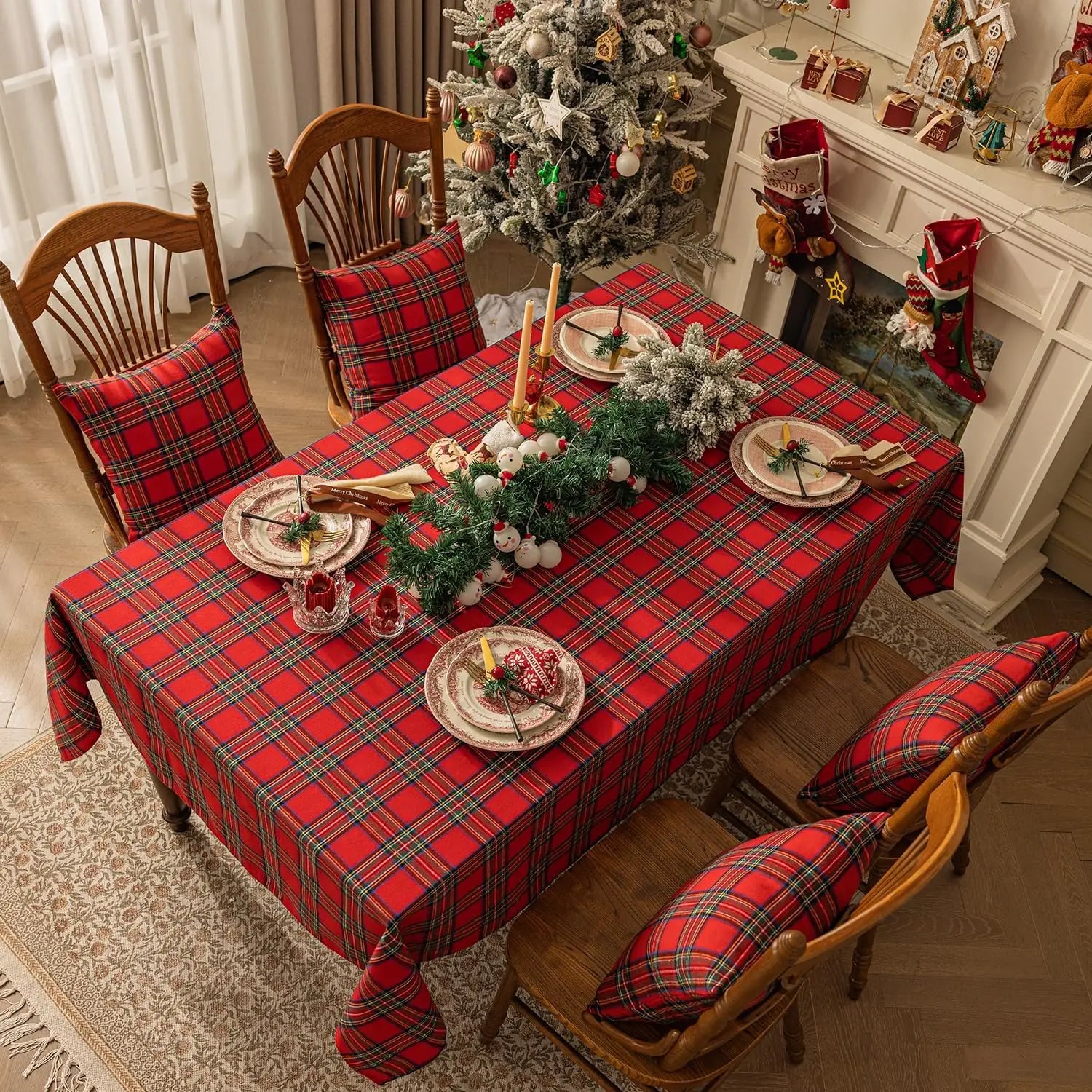 ❤️✨ Christmas Checkered Tableclot