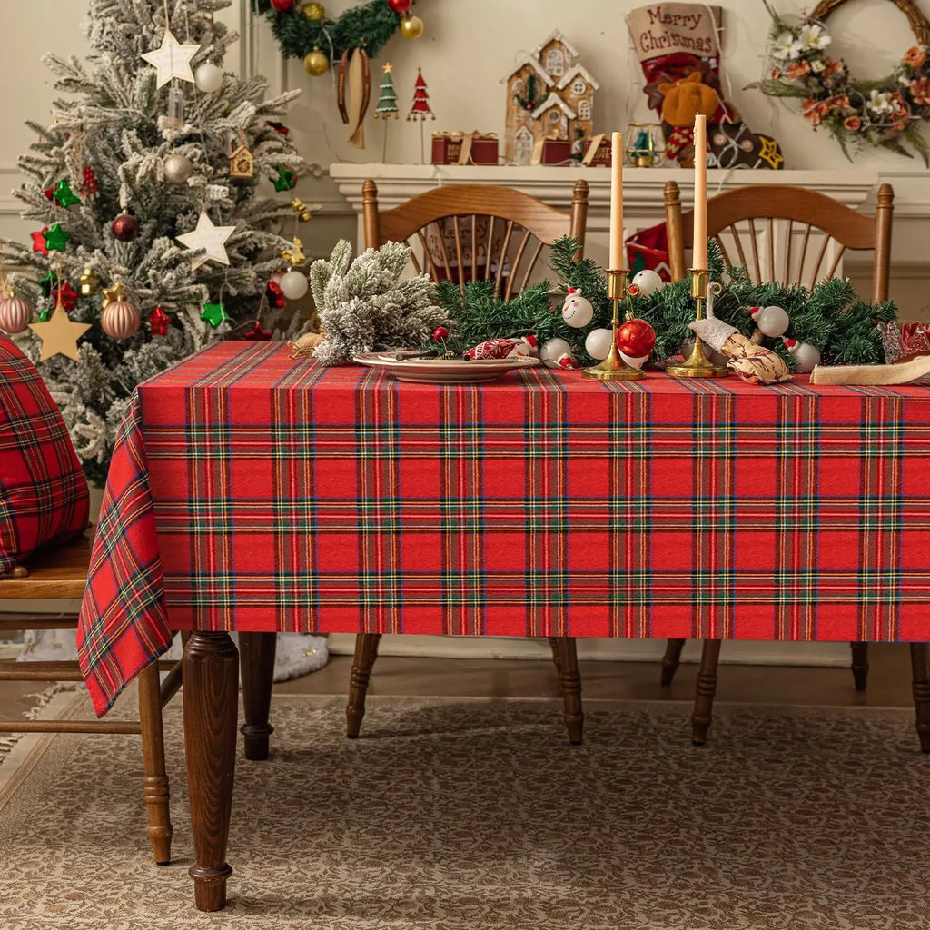 ❤️✨ Christmas Checkered Tableclot