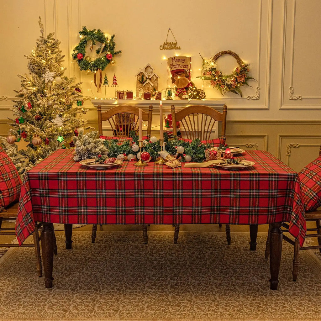 ❤️✨ Christmas Checkered Tableclot