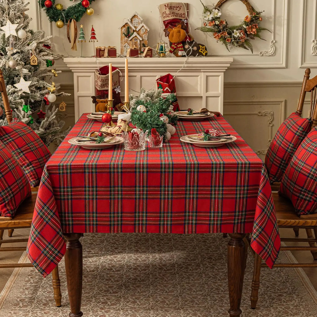 ❤️✨ Christmas Checkered Tableclot